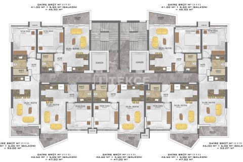 2+1 Penthouse  i Alanya, Antalya, Tyrkiet Nr. 53006 - 19
