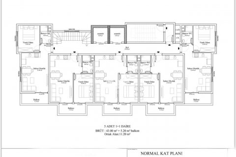 1+1 Lägenhet i Demirtas, Alanya, Antalya, Turkiet Nr. 103280 - 28