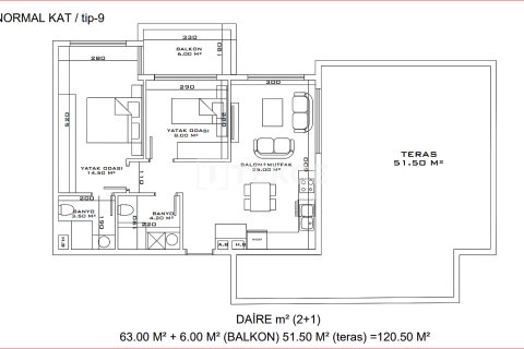 2+1 Wohnung in Aksu, Antalya, Türkei Nr. 100158 - 20
