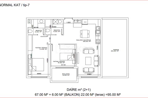 2+1 Wohnung in Aksu, Antalya, Türkei Nr. 100158 - 21