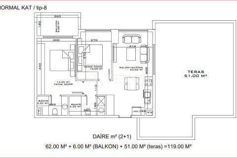2+1 Wohnung in Aksu, Antalya, Türkei Nr. 100158 - 19