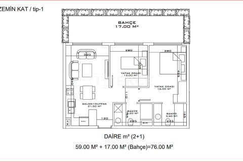 2+1 Wohnung in Aksu, Antalya, Türkei Nr. 100158 - 13