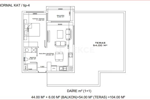 2+1 Wohnung  in Aksu, Antalya, Türkei Nr. 100157 - 22