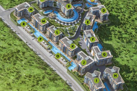 Daire  1+1  Alanya, Antalya, Türkiye №216279