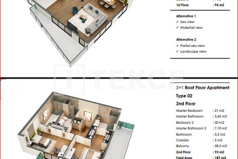 1+1 Lägenhet i Antalya, Turkiet Nr. 215044 - 28