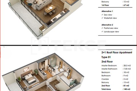 1+1 Lägenhet i Antalya, Turkiet Nr. 215044 - 27