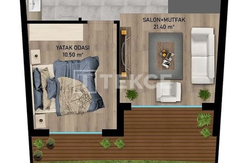 2+1 Lejlighed i Aksu, Antalya, Tyrkiet Nr. 215043 - 16