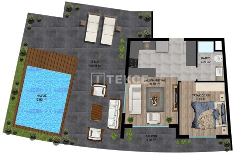 2+1 Lejlighed i Aksu, Antalya, Tyrkiet Nr. 215043 - 19