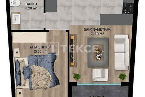 2+1 Lejlighed i Aksu, Antalya, Tyrkiet Nr. 215043 - 21