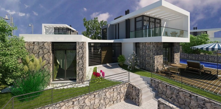 4+1 Villa in Deja Blue, Bahceli, Girne, Nr. 100069