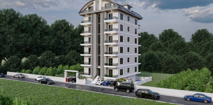 1+1 Lägenhet  i Alanya, Antalya, Turkiet Nr. 101506