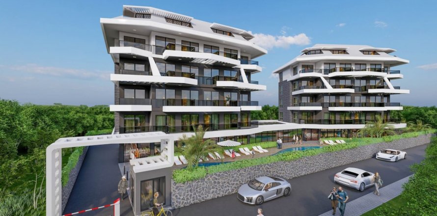 1+1 Lägenhet i Oba, Antalya, Turkiet Nr. 101512