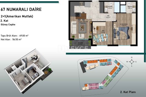 1+1 Wohnung  in Aksu, Antalya, Türkei Nr. 107330 - 14