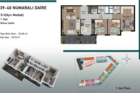 1+1 Wohnung  in Aksu, Antalya, Türkei Nr. 107330 - 19