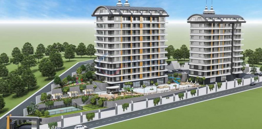 1+1 Lägenhet  i Alanya, Antalya, Turkiet Nr. 211514