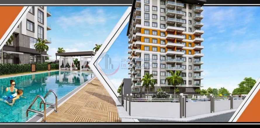 1+1 Leilighet  i Alanya, Antalya, Tyrkia Nr. 211511