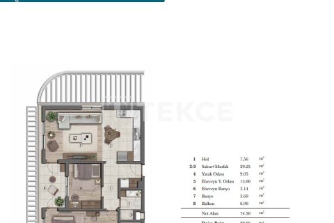 Apartment for sale  in Antalya, Turkey, 2 bedrooms, 101m2, No. 219740 – photo 25