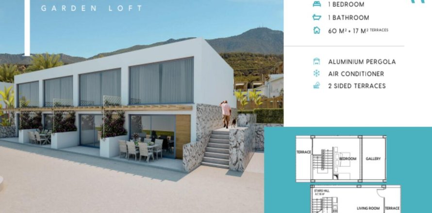 1+1 Lägenhet i Esentepe, Girne, Nr. 215169