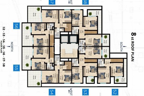 2+1 Penthäuser in Alanya, Antalya, Türkei Nr. 86349 - 6
