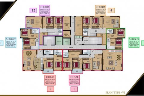 Wohnung  in Avsallar, Antalya, Türkei Nr. 95208 - 7