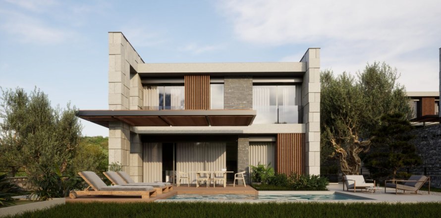4+1 Villa  i Bodrum, Mugla, Tyrkiet Nr. 87963