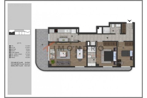 3+1 Lägenhet i Kâğıthane, Istanbul, istanbul, Turkiet Nr. 216172 - 20