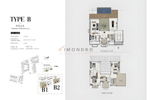 3+1 Villa i Catalkoy, Girne, Nr. 221529 - 13