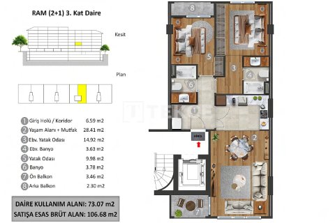 Продажа квартиры в Стамбуле, Турция 4+1, 270м2, №232285 – фото 17