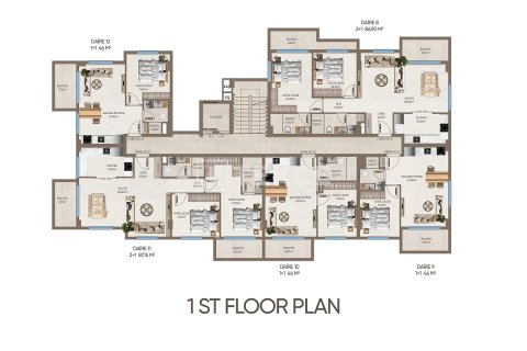 3+1 Wohnung in Alanya, Antalya, Türkei Nr. 238110 - 20