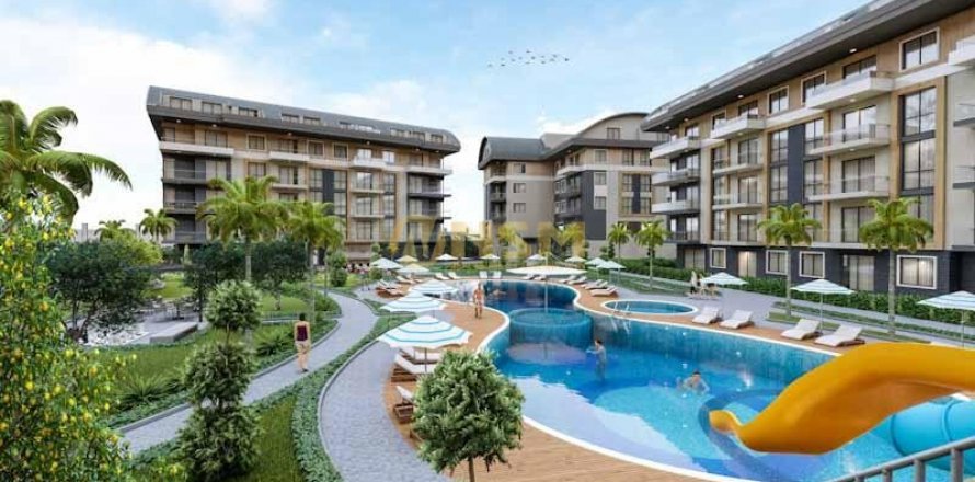 1+1 Lejlighed  i Alanya, Antalya, Tyrkiet Nr. 92324