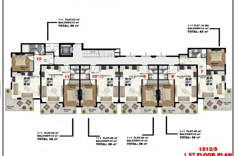 Penthouse for sale  in Alanya, Antalya, Turkey, 3 bedrooms, 137m2, No. 228844 – photo 22