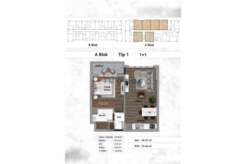 2+1 Lägenhet  i Bagcilar, Istanbul, istanbul, Turkiet Nr. 222401 - 26