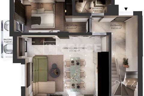 3+1 Takvåning i Alanya, Antalya, Turkiet Nr. 216245 - 23