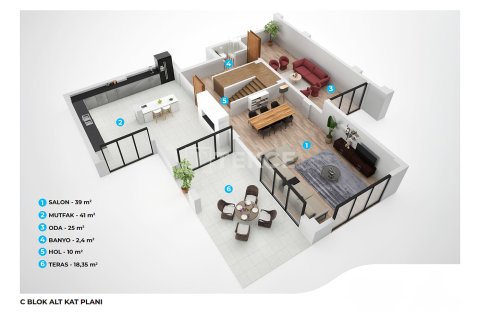 5+1 Villa  i Mudanya, Bursa, Tyrkiet Nr. 216247 - 28