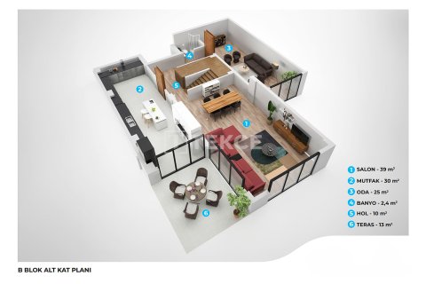 5+1 Villa  i Mudanya, Bursa, Tyrkiet Nr. 216247 - 26