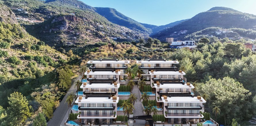 3+1 Villa  i Oba, Antalya, Tyrkia Nr. 219586