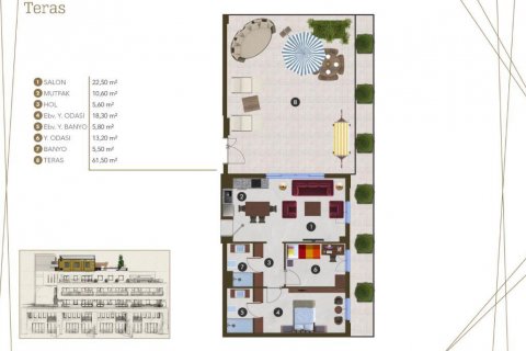 Apartment for sale in Altintash, Antalya, Turkey, 70m2, No. 94011 – photo 24