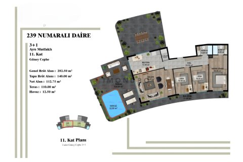 3+1 Wohnung in Aksu, Antalya, Türkei Nr. 221792 - 25