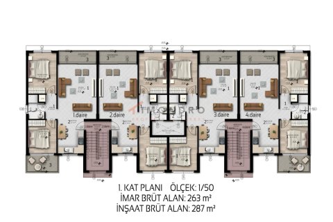 2+1 Leilighet i Lapta, Girne, Nr. 212300 - 6