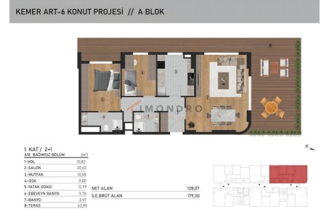Продажа квартиры в Эйюпе, Стамбуле, Турция 3+1, 157м2, №221525 – фото 17