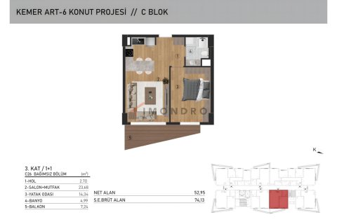 2+1 Lägenhet  i Eyup, Istanbul, istanbul, Turkiet Nr. 221524 - 18