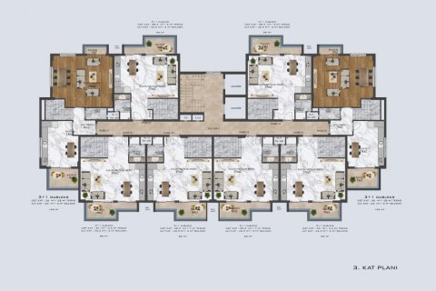 Продажа пентхауса в Оба, Анталье, Турция 2 комн., 49м2, №94387 – фото 19