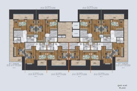 Продажа пентхауса в Оба, Анталье, Турция 2 комн., 49м2, №94387 – фото 20