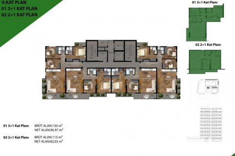 Wohnung in Mersin, Türkei Nr. 102804 - 18