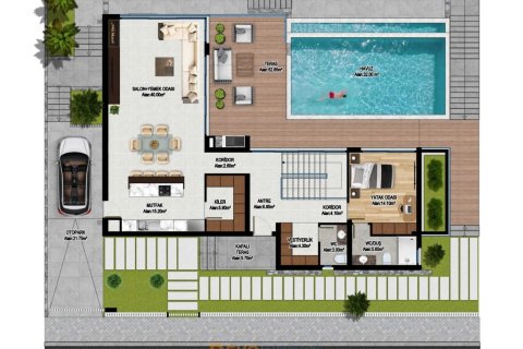 Продажа виллы в Арапкое, Гирне, Северный Кипр 6+1, 410м2, №226074 – фото 16