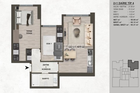 3+1 Wohnung in Istanbul, Türkei Nr. 221407 - 18
