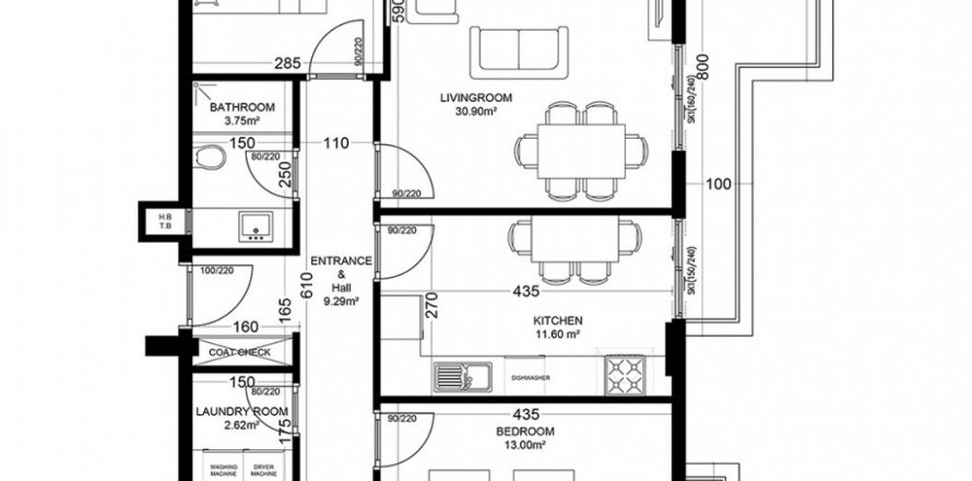 3+1 Apartment in Yekta Golden Valley, Oba, Antalya, Turkey No. 101706