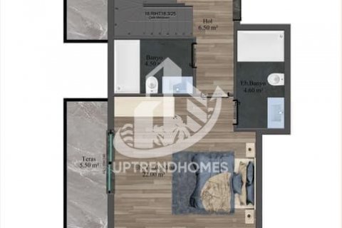 Apartment for sale in Oba, Antalya, Turkey, 1 bedroom, 65m2, No. 101063 – photo 16