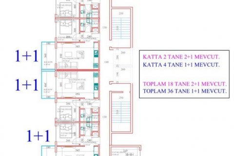 Lägenhet i Avsallar, Antalya, Turkiet Nr. 94553 - 20
