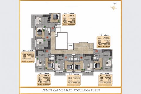 Leilighet  i Alanya, Antalya, Tyrkia Nr. 94195 - 4